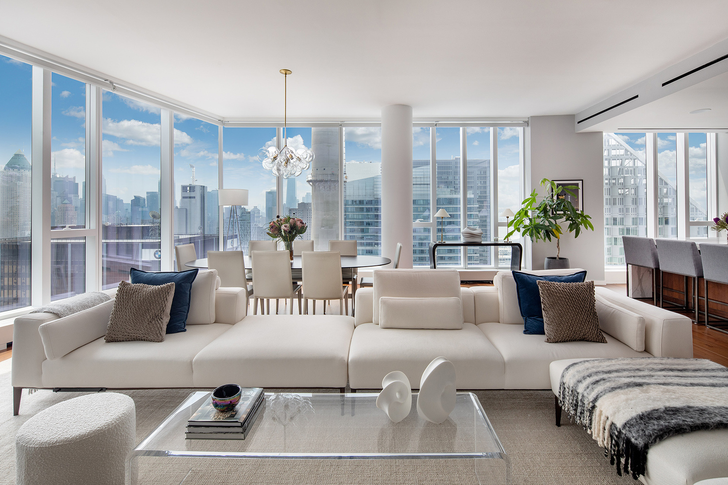 Lincoln Square. 1 West End Ave. Home Staging Fusion by the Two Blu Ducks