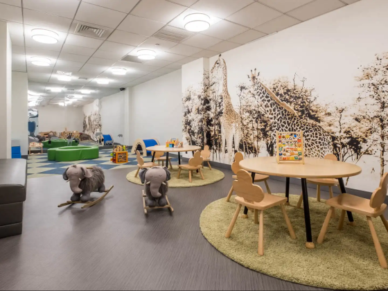 Riverside Playroom Amenity Space Interior Design